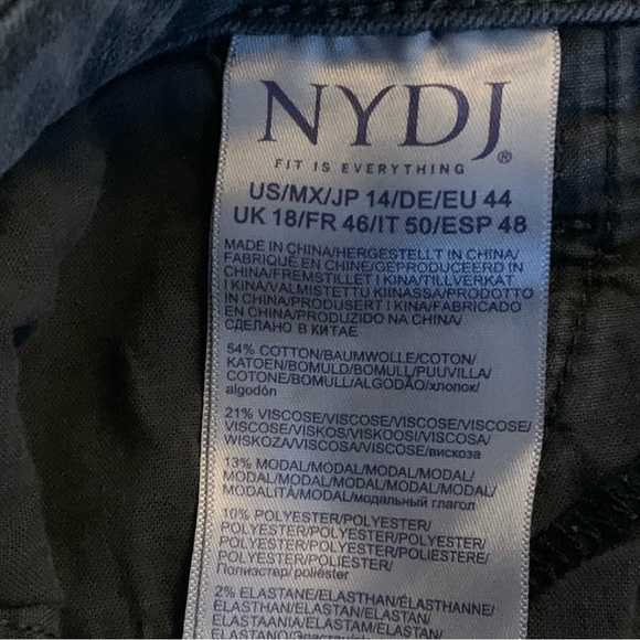 NYDJ Sure Stretch Higher Rise Slim Bootcut Ankle Jeans | 14 | NEW!! - Picture 10 of 14